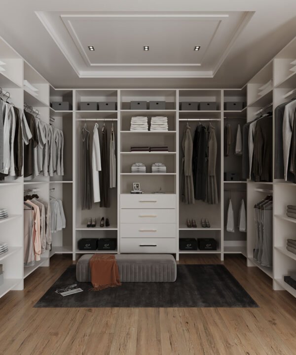 105*127.5*105 inch U-shape walk-in